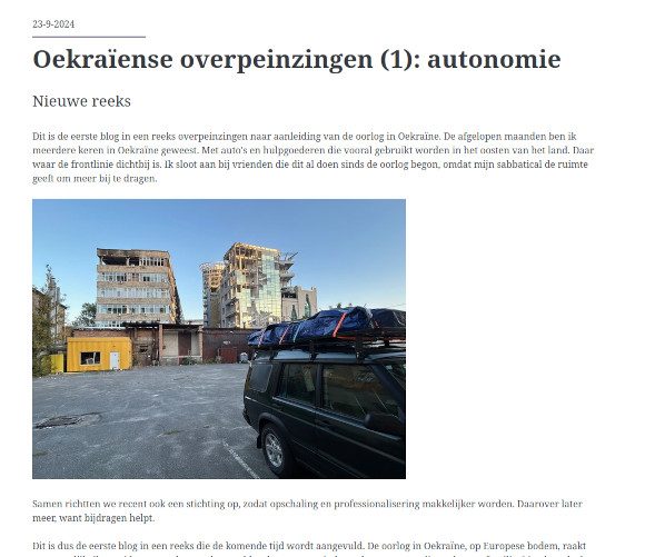 Onderweg in Oekraïne.